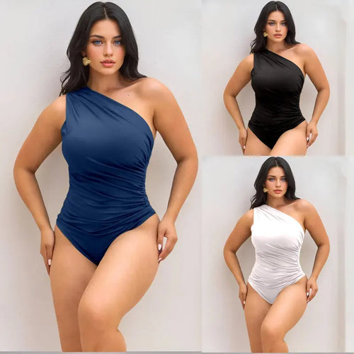 (KIT COM 3) Body Feminino Suplex Plissado | QUEIMA DE ESTOQUE