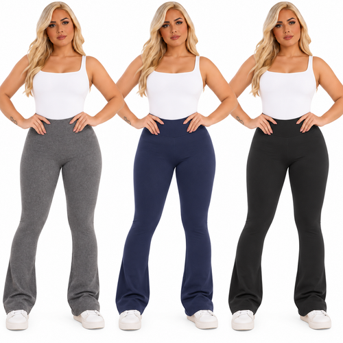 (KIT COM 3) Calça Legging Flare Flanelado (MEGA PROMOÇÃO)