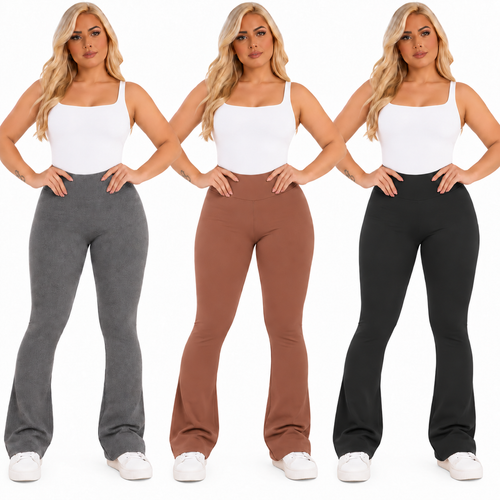 (KIT COM 3) Calça Legging Flare Flanelado (MEGA PROMOÇÃO)