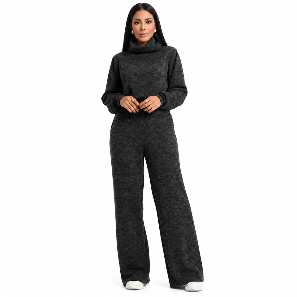 Conjunto Feminino Gola Alta Malha Rib (PROMOÇÃO DE INVERNO)